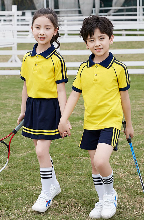 幼儿园园服夏装短袖纯棉套装